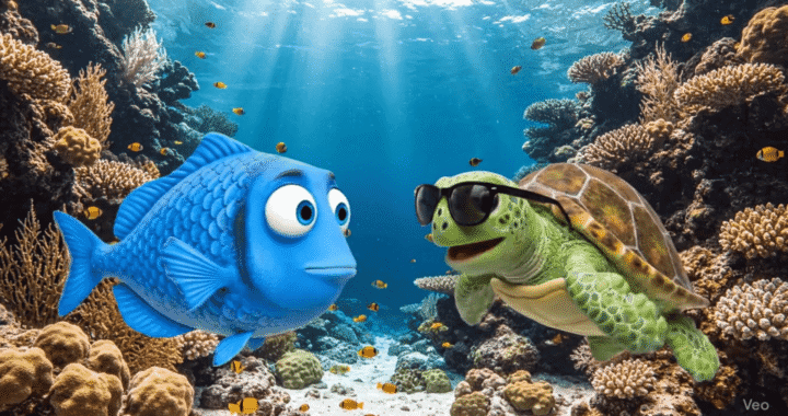 Chiste de pez que nada